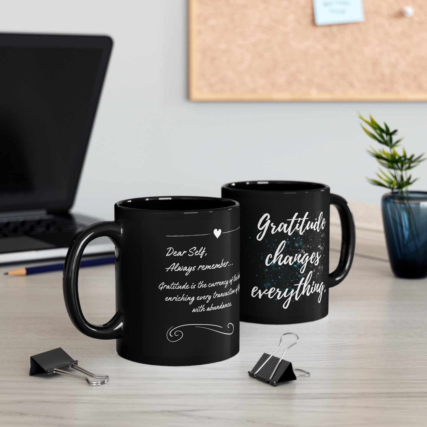 Gratitude Changes Everything Inspirational Coffee Mug