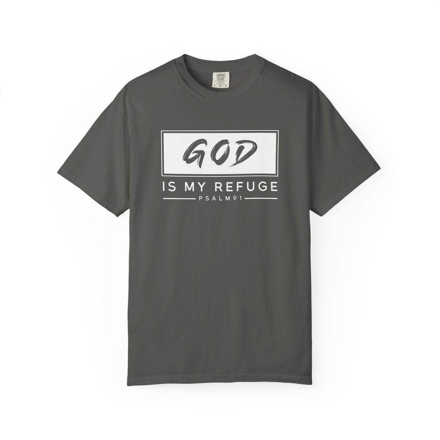 Unisex Garment-Dyed T-Shirt with Inspirational Psalm Design - Faith Tee, Christian Apparel, Gift for Believers, Casual Outfit, Comfort Wear