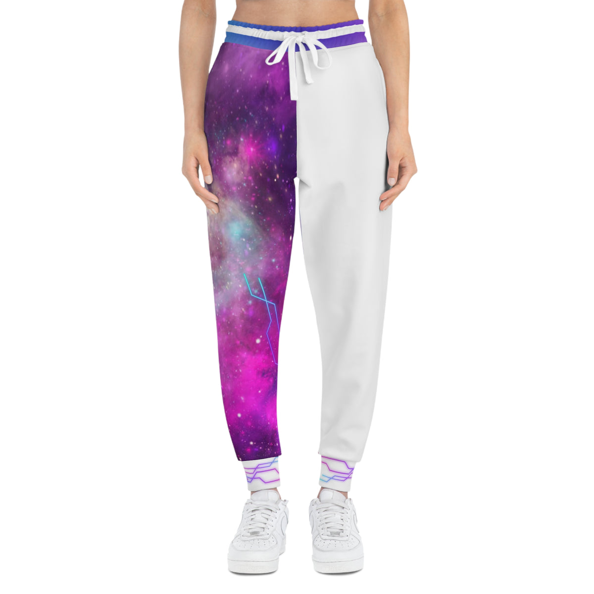 Galaxy Nebula Joggers — Cosmic Purple & Teal Athletic Pants