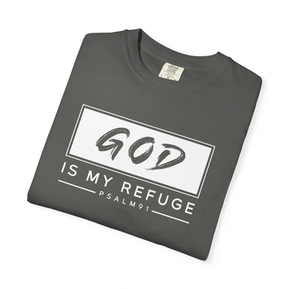 Unisex Garment-Dyed T-Shirt with Inspirational Psalm Design - Faith Tee, Christian Apparel, Gift for Believers, Casual Outfit, Comfort Wear