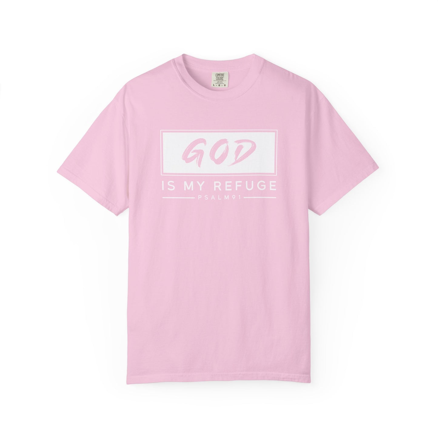 Unisex Garment-Dyed T-Shirt with Inspirational Psalm Design - Faith Tee, Christian Apparel, Gift for Believers, Casual Outfit, Comfort Wear