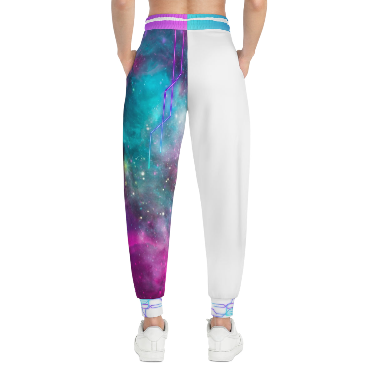 Galaxy Nebula Joggers — Cosmic Purple & Teal Athletic Pants
