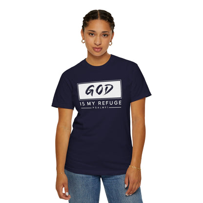 'God is My Refuge' Design - Inspirational Faith Tee