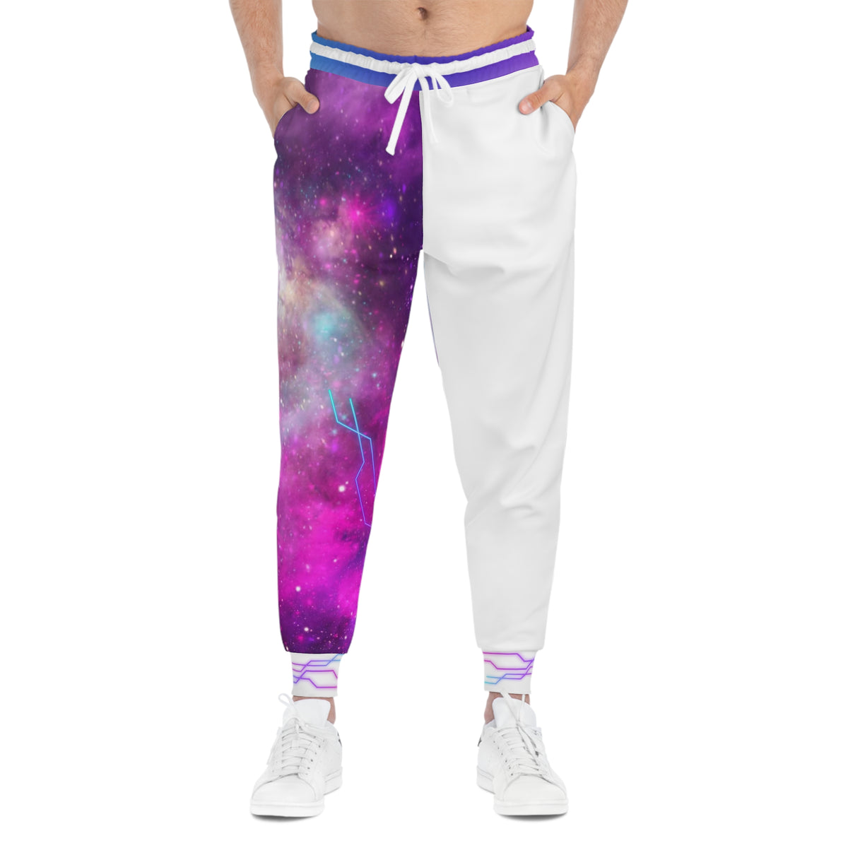 Galaxy Nebula Joggers — Cosmic Purple & Teal Athletic Pants