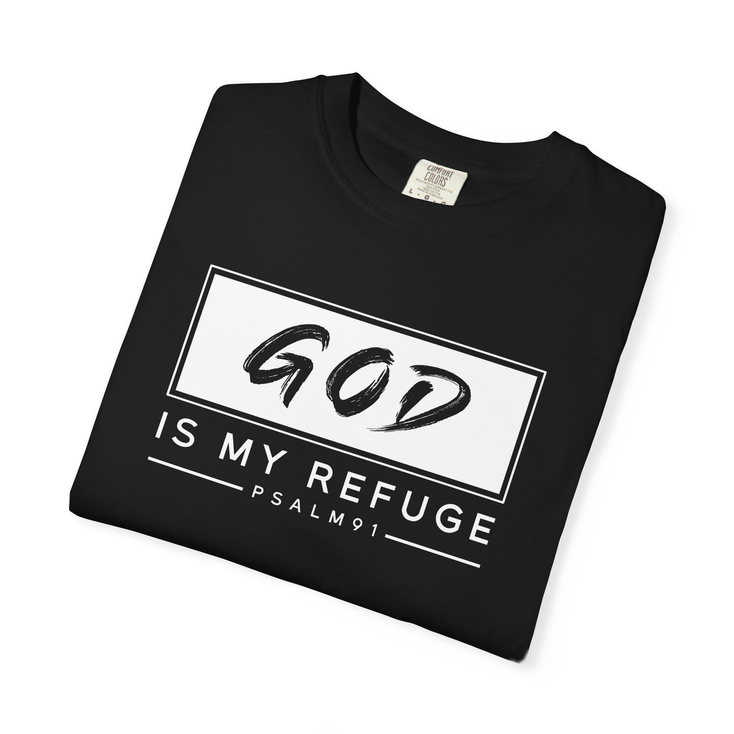 Unisex Garment-Dyed T-Shirt with Inspirational Psalm Design - Faith Tee, Christian Apparel, Gift for Believers, Casual Outfit, Comfort Wear