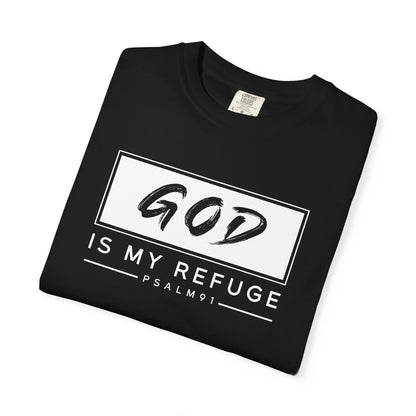 Unisex Garment-Dyed T-Shirt with Inspirational Psalm Design - Faith Tee, Christian Apparel, Gift for Believers, Casual Outfit, Comfort Wear