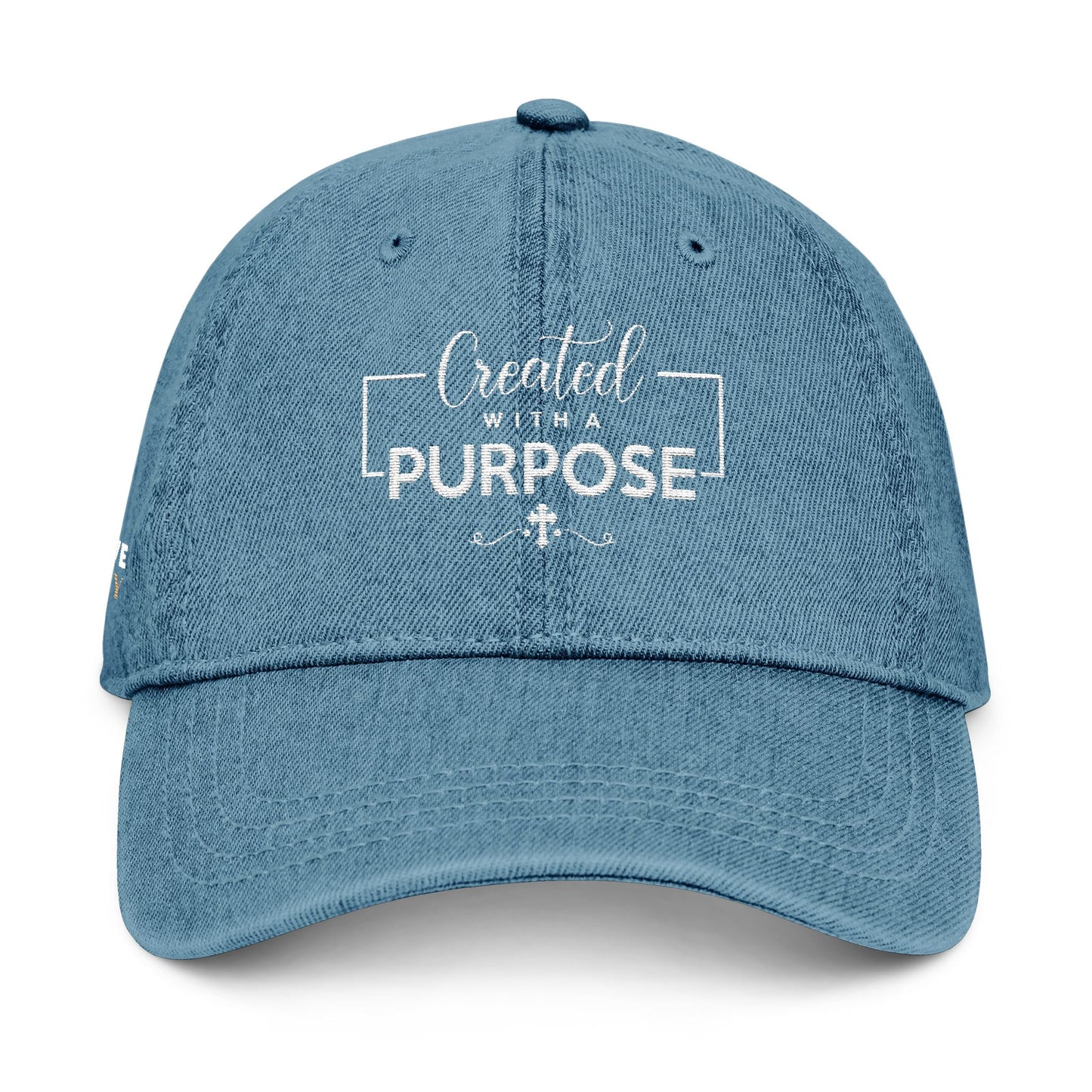 "Created With a Purpose" Embroidered Denim Hat