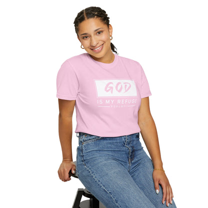Unisex Garment-Dyed T-Shirt with Inspirational Psalm Design - Faith Tee, Christian Apparel, Gift for Believers, Casual Outfit, Comfort Wear