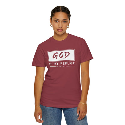 Unisex Garment-Dyed T-Shirt with Inspirational Psalm Design - Faith Tee, Christian Apparel, Gift for Believers, Casual Outfit, Comfort Wear