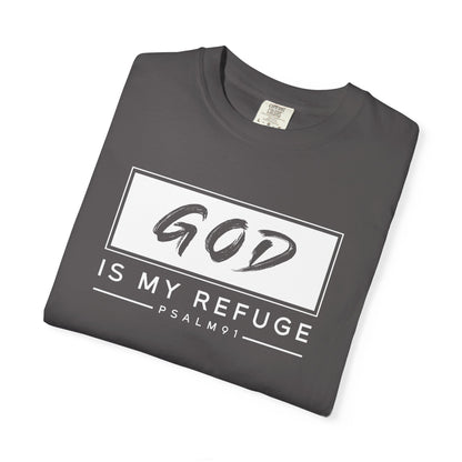 Unisex Garment-Dyed T-Shirt with Inspirational Psalm Design - Faith Tee, Christian Apparel, Gift for Believers, Casual Outfit, Comfort Wear