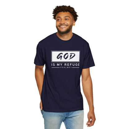 'God is My Refuge' Design - Inspirational Faith Tee