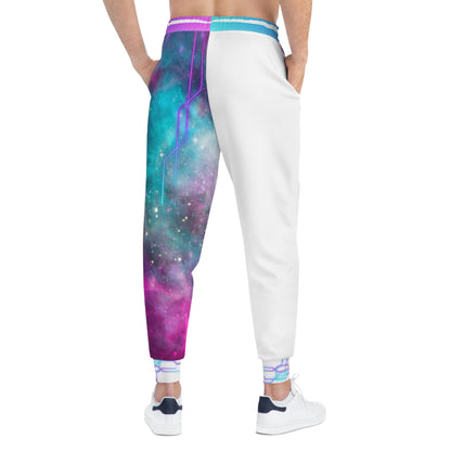 Galaxy Nebula Joggers — Cosmic Purple & Teal Athletic Pants
