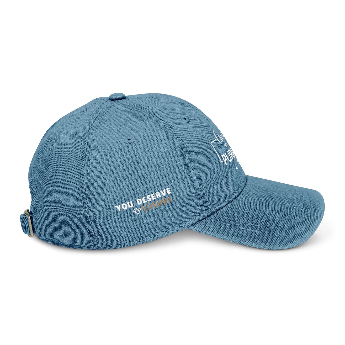 "Created With a Purpose" Embroidered Denim Hat