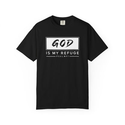 Unisex Garment-Dyed T-Shirt with Inspirational Psalm Design - Faith Tee, Christian Apparel, Gift for Believers, Casual Outfit, Comfort Wear