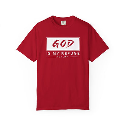 Unisex Garment-Dyed T-Shirt with Inspirational Psalm Design - Faith Tee, Christian Apparel, Gift for Believers, Casual Outfit, Comfort Wear