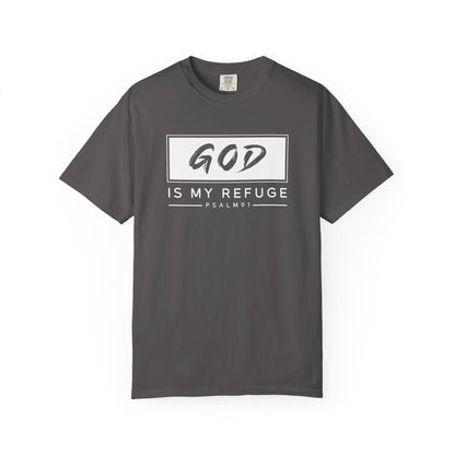Unisex Garment-Dyed T-Shirt with Inspirational Psalm Design - Faith Tee, Christian Apparel, Gift for Believers, Casual Outfit, Comfort Wear