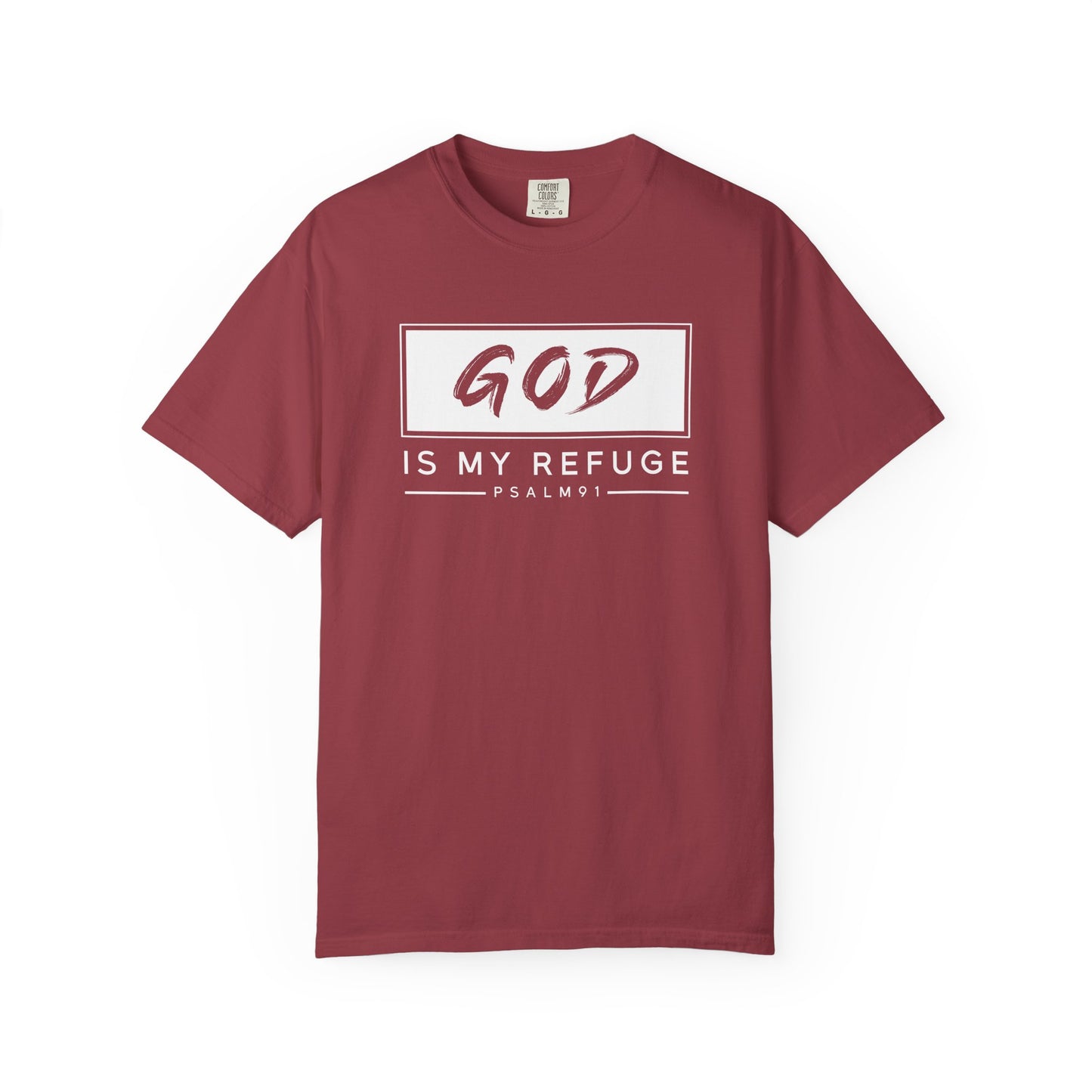 Unisex Garment-Dyed T-Shirt with Inspirational Psalm Design - Faith Tee, Christian Apparel, Gift for Believers, Casual Outfit, Comfort Wear