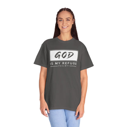 Unisex Garment-Dyed T-Shirt with Inspirational Psalm Design - Faith Tee, Christian Apparel, Gift for Believers, Casual Outfit, Comfort Wear