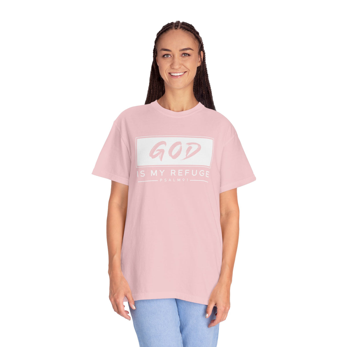 'God is My Refuge' Design - Inspirational Faith Tee