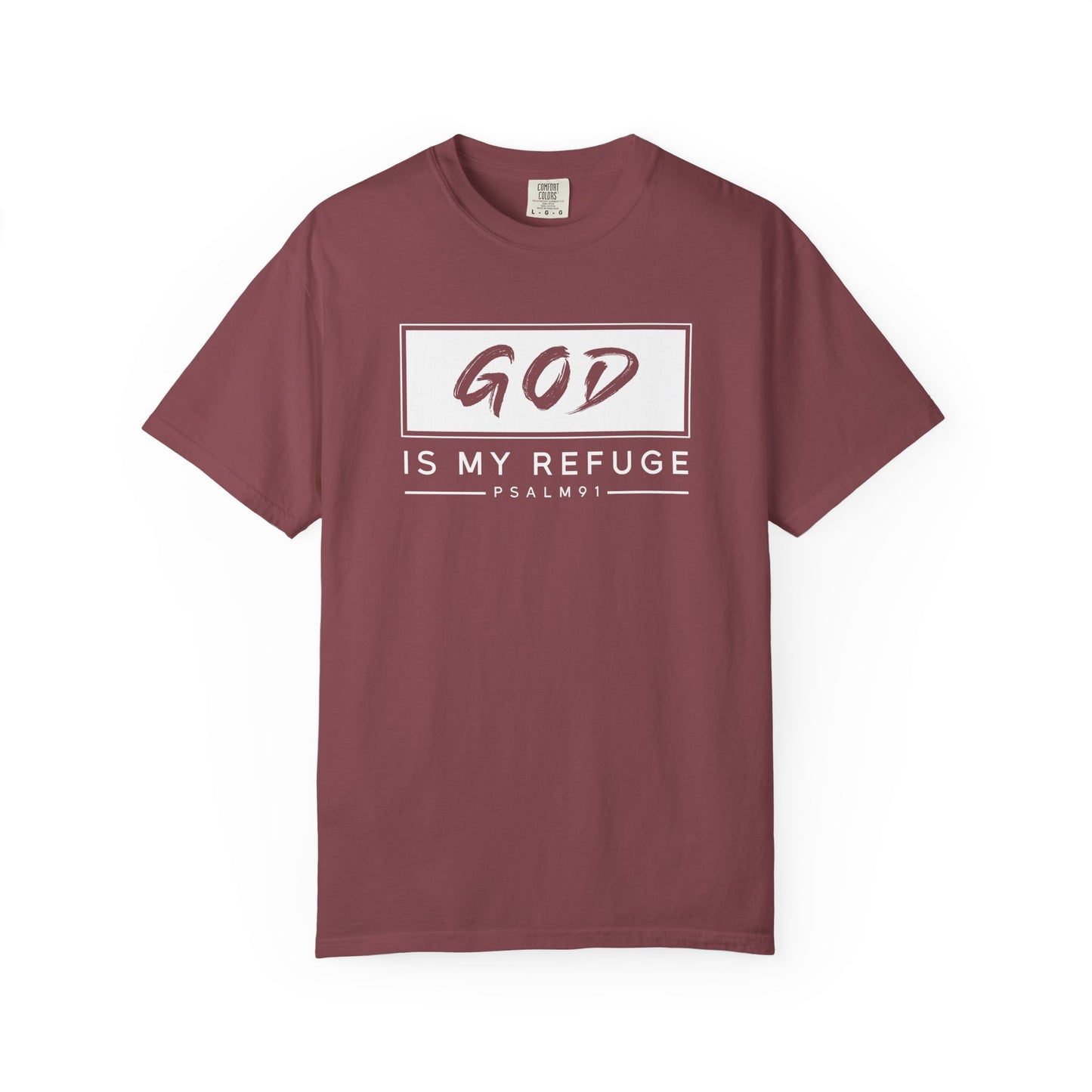 Unisex Garment-Dyed T-Shirt with Inspirational Psalm Design - Faith Tee, Christian Apparel, Gift for Believers, Casual Outfit, Comfort Wear