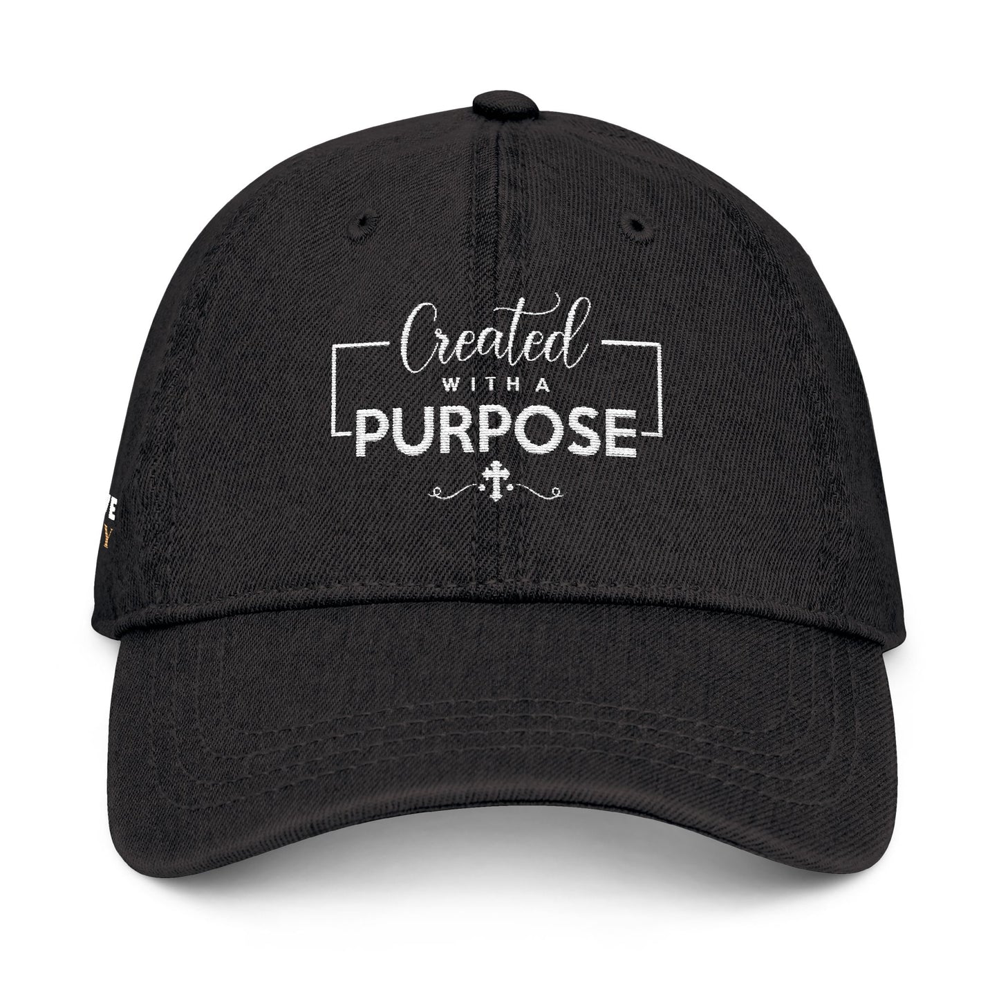"Created With a Purpose" Embroidered Denim Hat