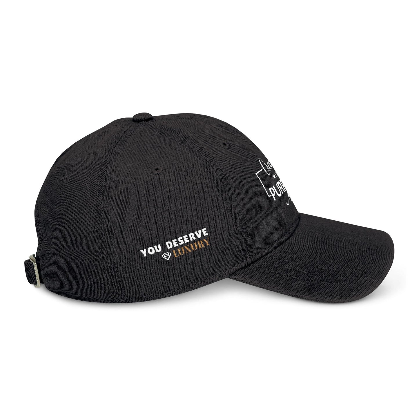 "Created With a Purpose" Embroidered Denim Hat