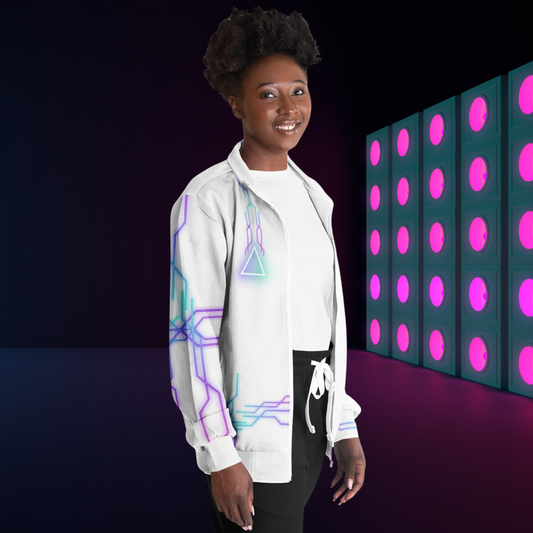 White Neo-Lite Track Jacket - AOP